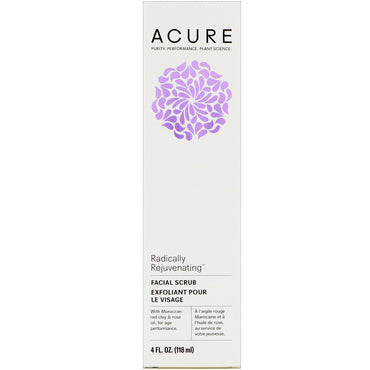 Acure, Radically Rejuvenating, Facial Scrub, 4 fl oz (118 ml)