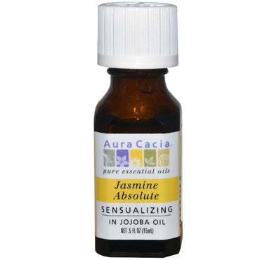 Aura Cacia, Jasmin-Absolue, sinnlich, 0,5 fl oz (15 ml)