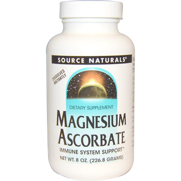 Source Naturals, Ascorbato de Magnésio, 226,8 g (8 onças)
