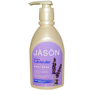 Jason Natural, płyn do mycia ciała, uspokajająca lawenda, 30 uncji (887 ml)