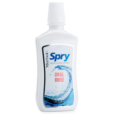 Xlear Spry Oral Rinse بالنعناع البارد، 16 أونصة سائلة (473 مل)