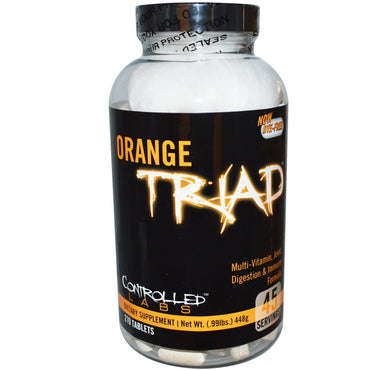 Controlled Labs, Orange Triad, multivitamina, fórmula para las articulaciones, la digestión y el sistema inmunológico, 270 tabletas