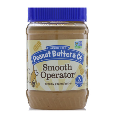 Peanut Butter & Co., Smooth Operator، زبدة الفول السوداني الكريمية، 16 أونصة (454 جم)