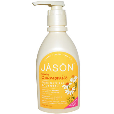 Jason Natural, Pure Natural Body Wash, avkopplande kamomill, 30 fl oz (887 ml)
