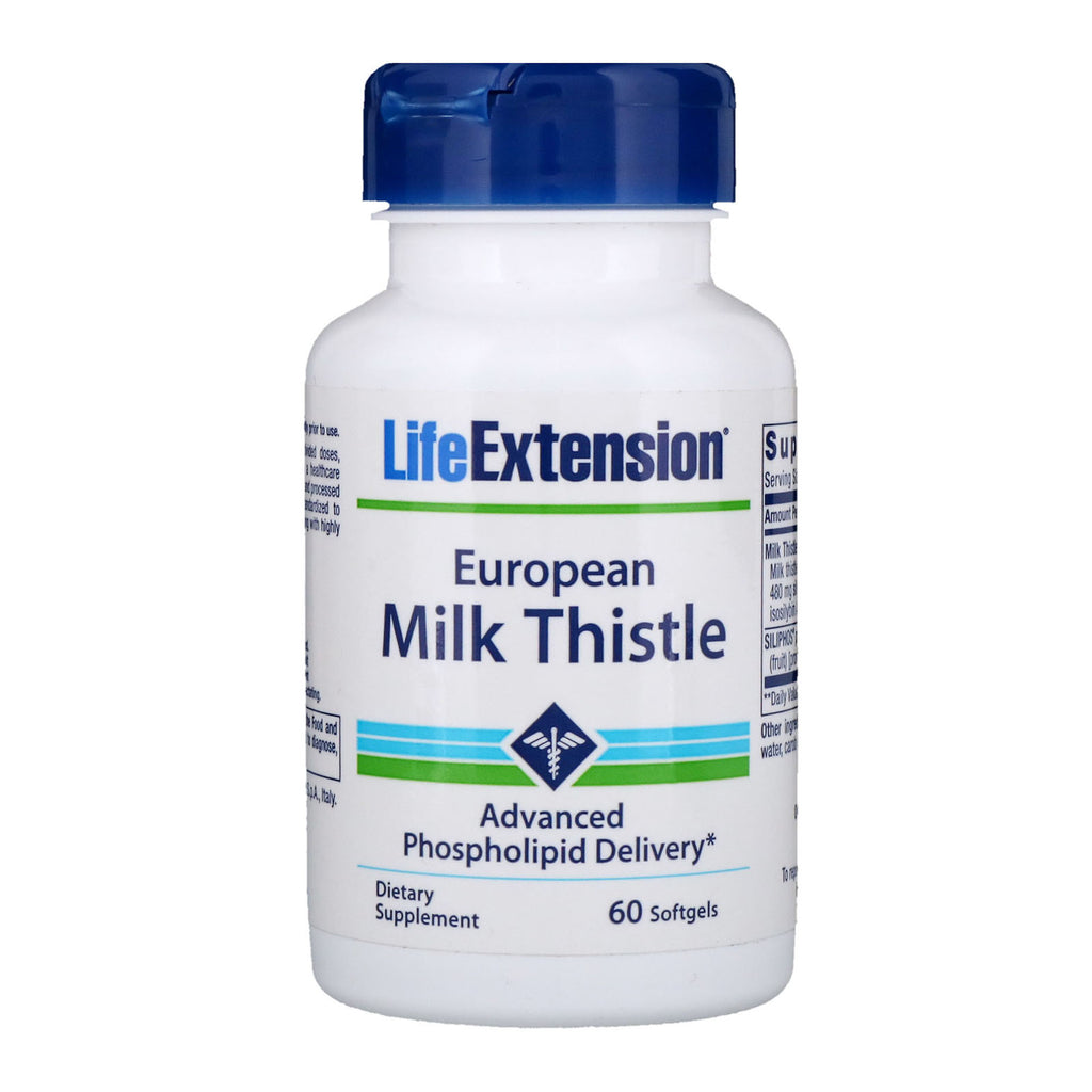 Life Extension, European Milk Thistle, 60 Softgels
