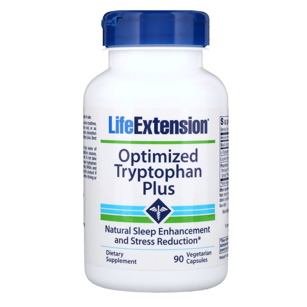Life Extension, Tryptophane Plus optimisé, 90 gélules végétales