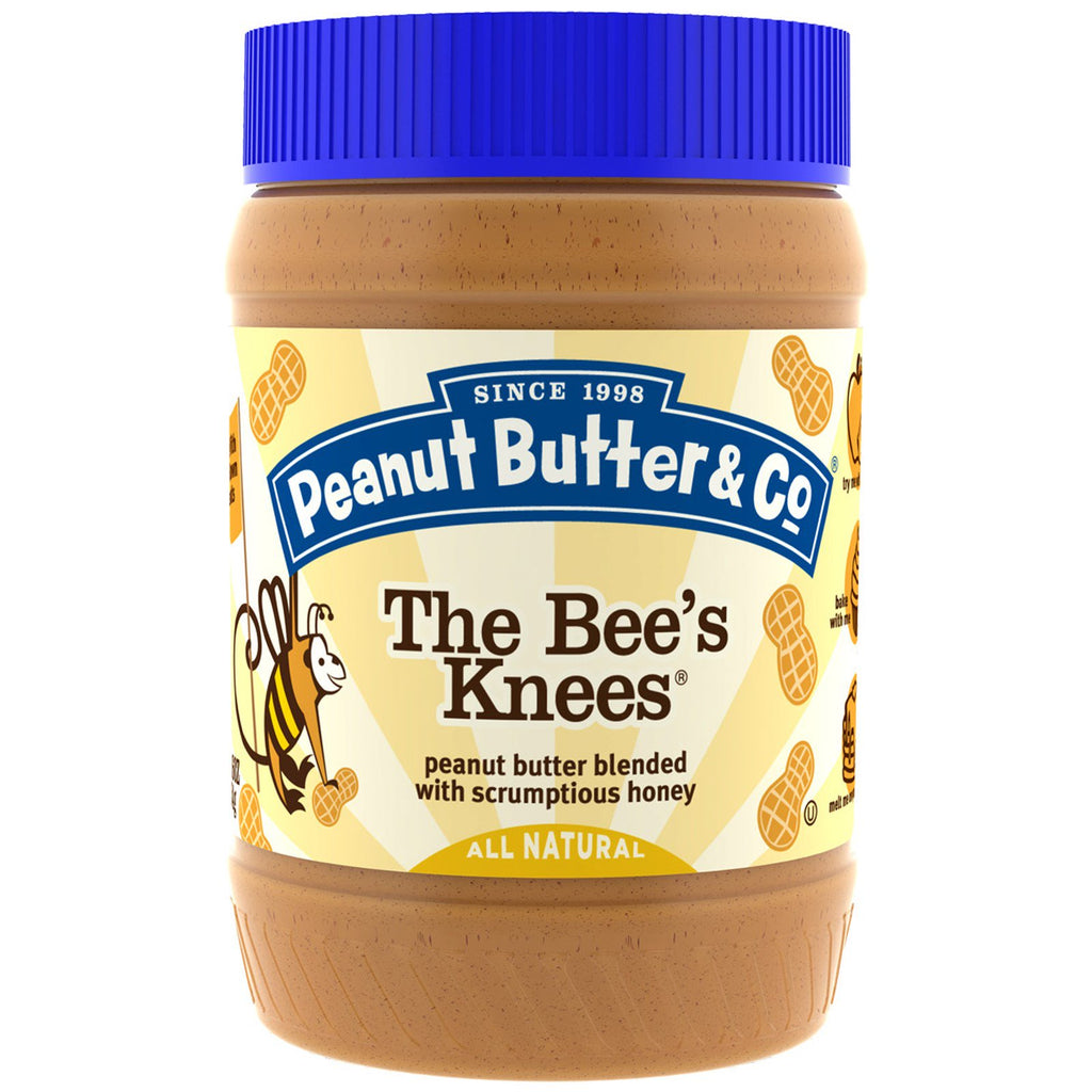 Peanut Butter &amp; Co., The Bee's Knees, Beurre de cacahuète mélangé avec du miel délicieux, 16 oz (454 g)
