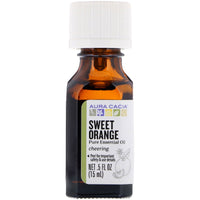 Aura Cacia, Pure Essential Oil, Sweet Orange, .5 fl oz (15 ml)