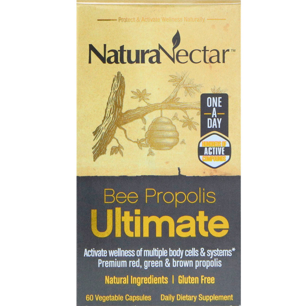Naturanectar, propolis d'abeille ultime, 60 gélules végétales