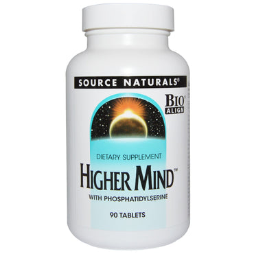 Source naturals, højere sind, 90 tabletter