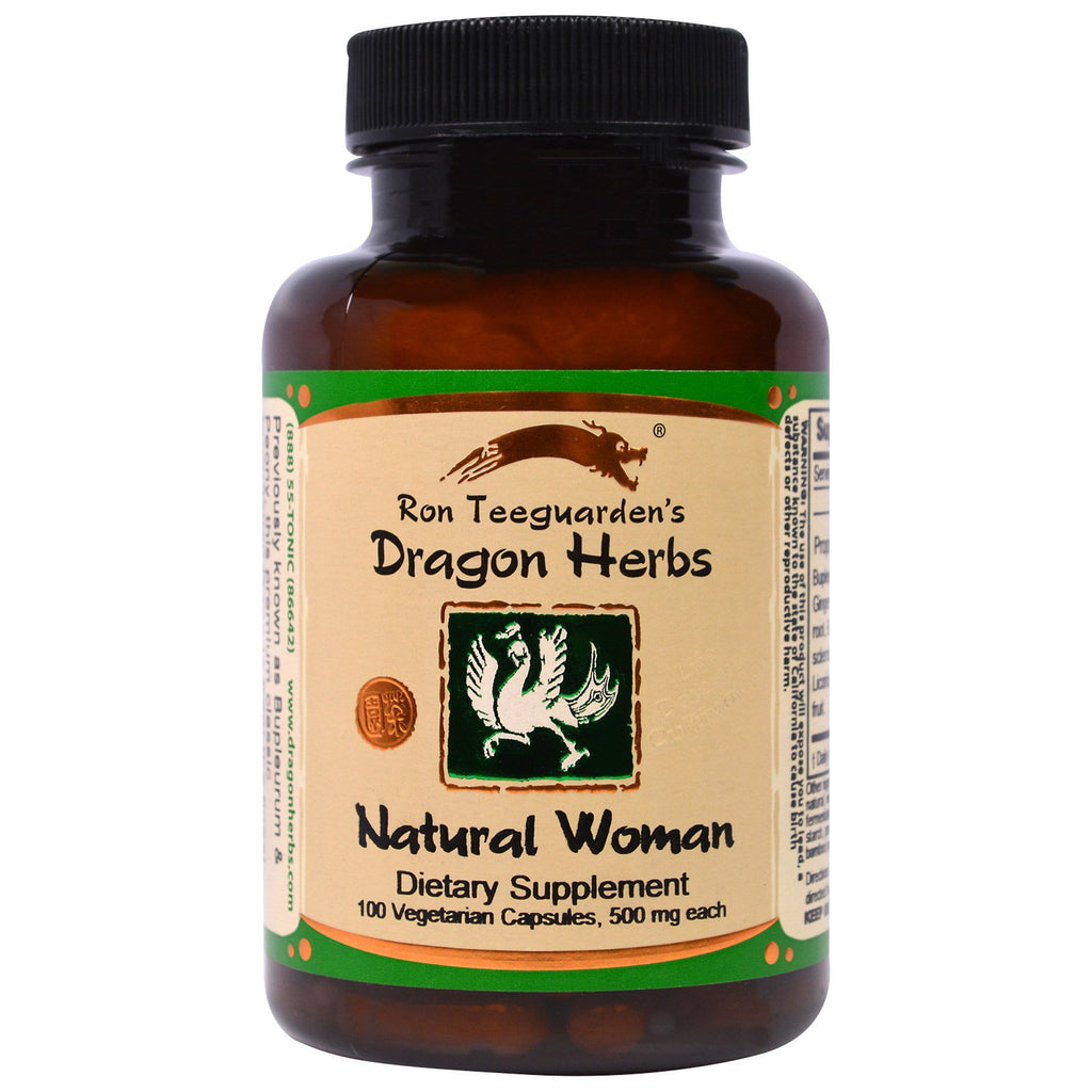 Dragon Herbs, Mulher Natural, 470 mg, 100 Cápsulas Vegetais