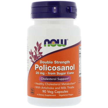 Now Foods, Policosanol, Double Strength, 90 Veg Capsules