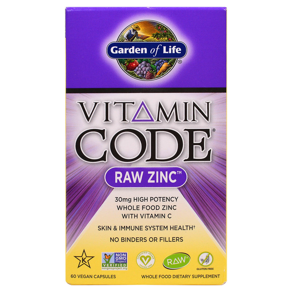 Garden of Life, Vitaminecode, Ruw Zink, 60 Veggie Caps