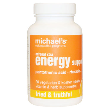 Michael's 自然療法、副腎エクストラ エネルギー サポート、ベジ タブレット 90 粒
