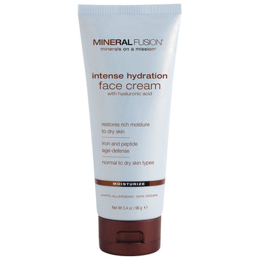 Mineral Fusion, Intens Hydration Face Cream, Moisturize, 3,4 oz (96 g)