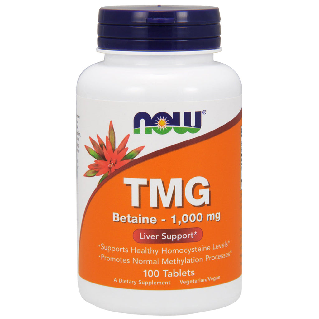 Now Foods, TMG, 1.000 mg, 100 tablete