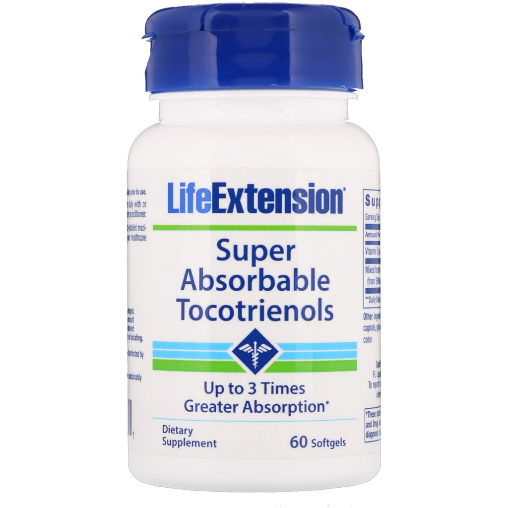 Life extension superabsorberbare tokotrienoler 60 softgels