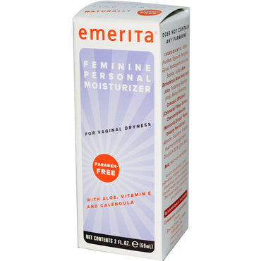 Emerita, femenino, humectante personal, 2 fl oz (59 ml)