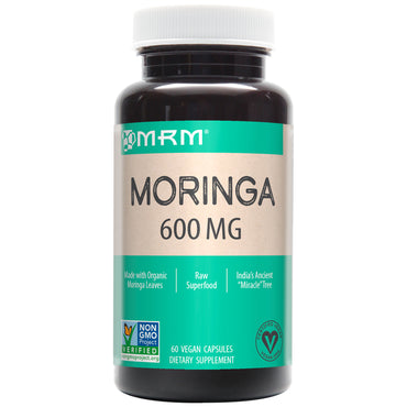 MRM, Moringa, 600 mg, 60 cápsulas vegetales