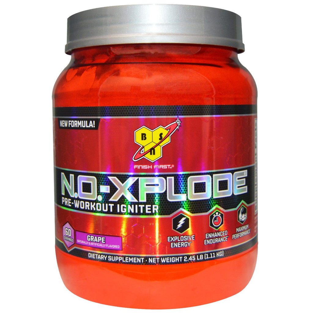 BSN, NO-Xplode, Pre-Workout Igniter, Traube, 2,45 lbs (1,11 kg)