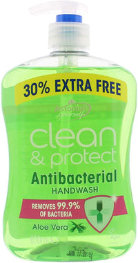 Astonish Clean & Protect Antibacterial Hand wash Aloe Vera 650g Removes Bacteria