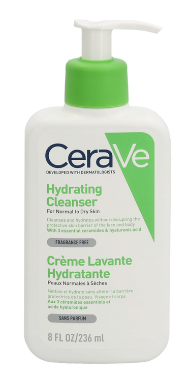 Nettoyant hydratant CeraVe avec pompe 236 ml