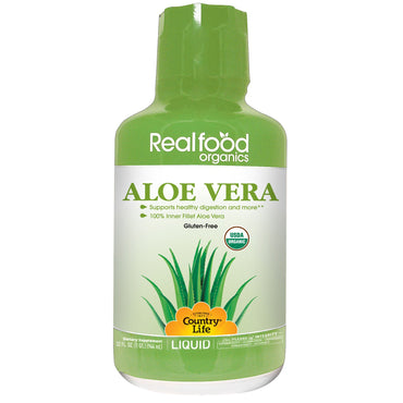 Country Life, Realfood s, Aloe Vera Liquid, 32 fl oz (944 ml)