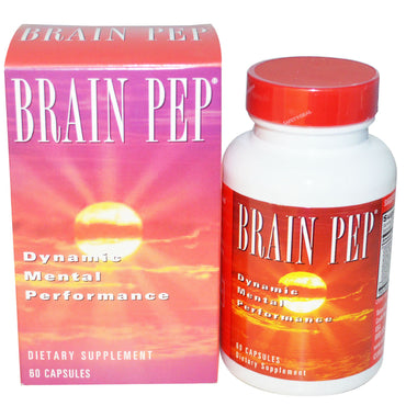 التوازن الطبيعي، Brain Pep، 60 كبسولة نباتية