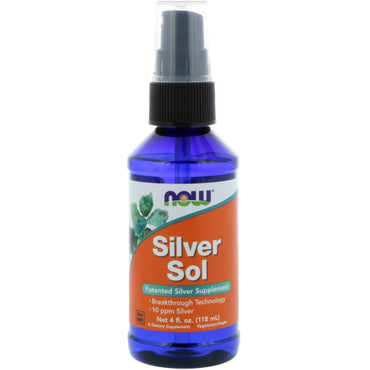 Now Foods, Silver Sol, 4 uncje (118 ml)