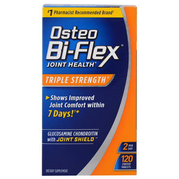 Osteo bi-flex, صحة المفاصل، قوة ثلاثية، 120 قرصًا مغلفًا