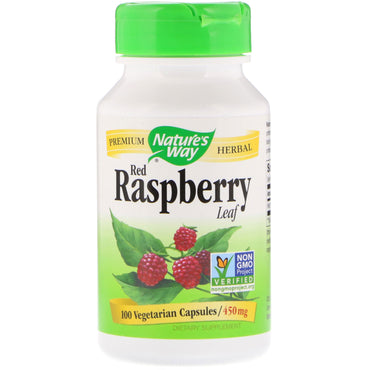 Nature's Way, Red Raspberry Leaf, 450 mg, 100 Vegetarian Capsules