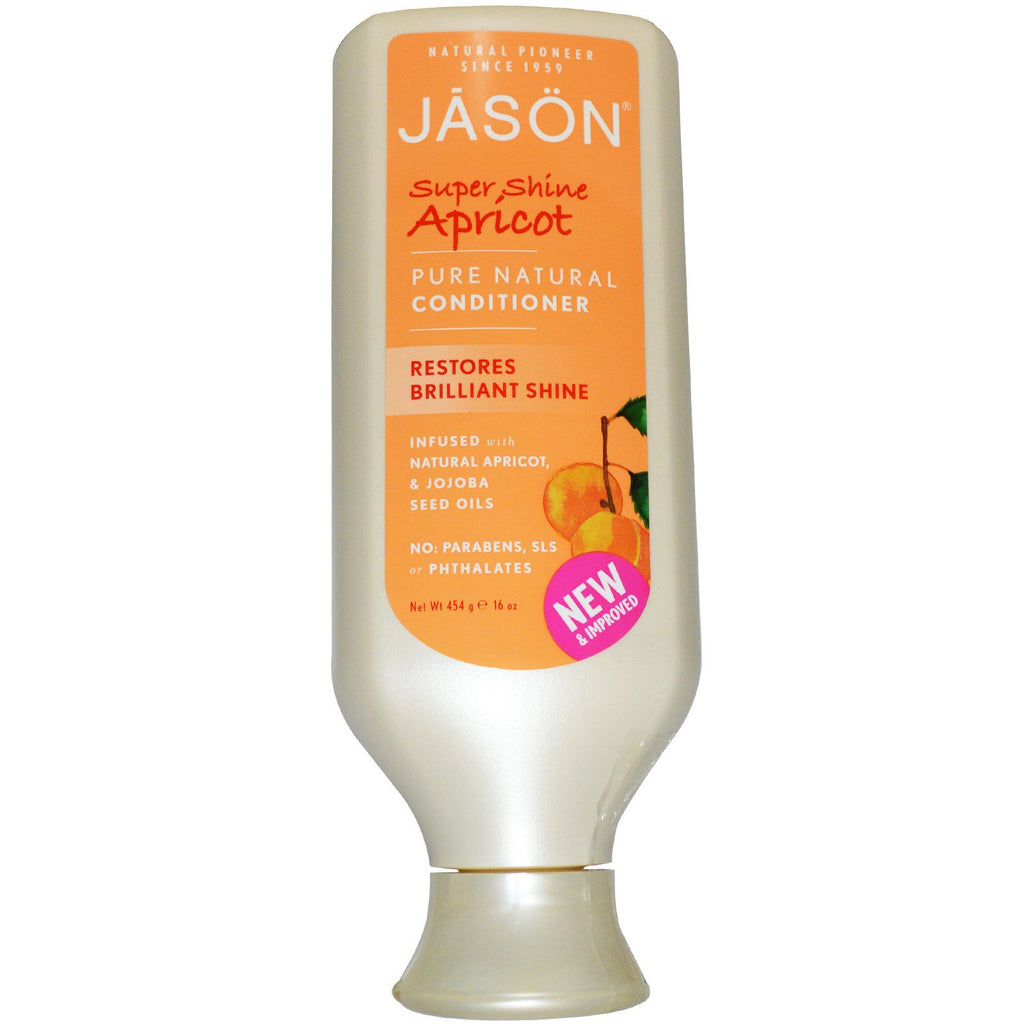 Jason Natural, Après-shampooing naturel pur, Abricot super brillant, 16 oz (454 g)