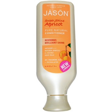 Jason Natural, Acondicionador Pure Natural, Albaricoque súper brillante, 16 oz (454 g)