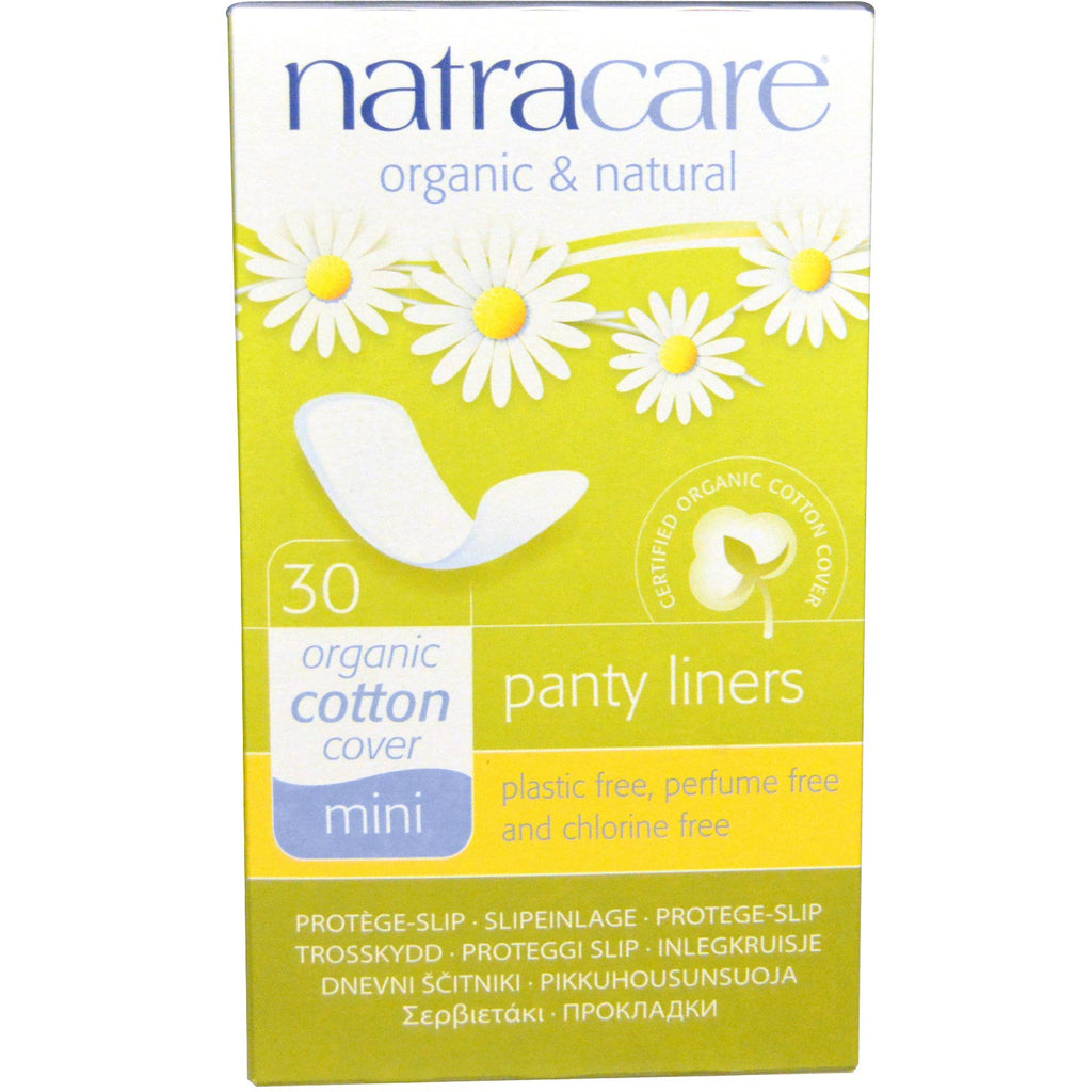 Natracare, Panty Liners,  Cotton Cover, Mini, 30 Liners