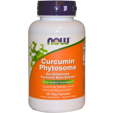 Now Foods, fitosoma de curcumina, 60 cápsulas vegetales