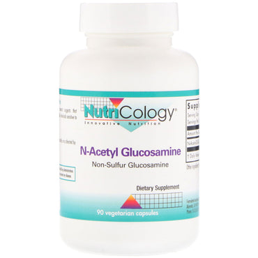Nutricology, n-acetil glucosamina, 90 cápsulas vegetales