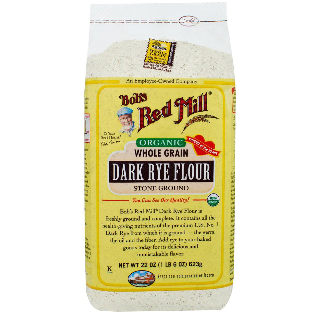 Bob's Red Mill, dunkles Roggenmehl, 22 oz (623 g)