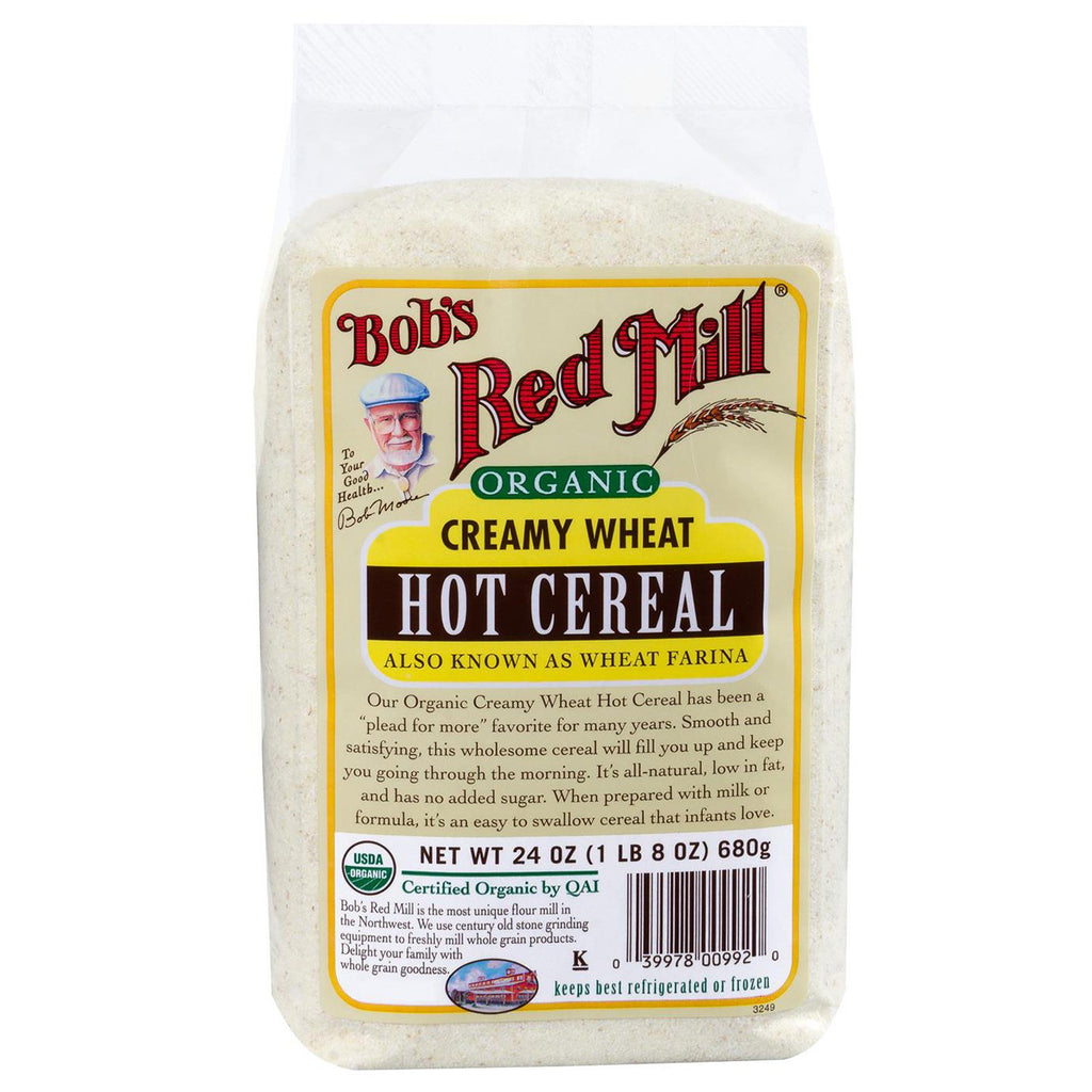 Bob's Red Mill、クリーミー小麦ホットシリアル、24 オンス (680 g)