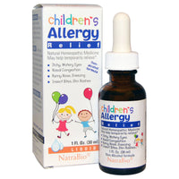 NatraBio, Children's Allergy Relief, Non-Alcohol Formula, Liquid, 1 fl oz (30 ml)