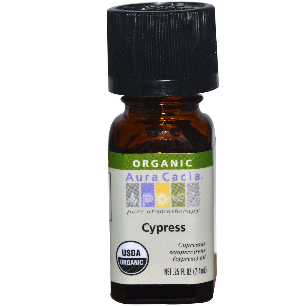 Aura Cacia, , Cypress, 0.25 fl oz (7.4 ml)