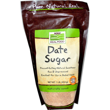 Now Foods, Real Food, Date Sugar, 1 lb (454 g)