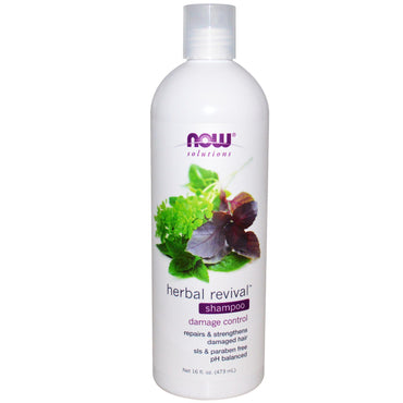 Now Foods, Solutions, Shampooing Herbal Revival, 16 fl oz (473 ml)