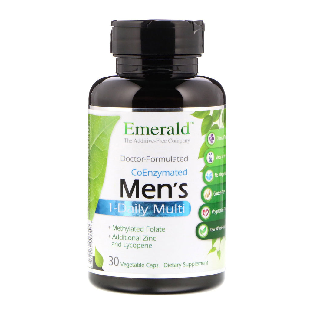 Emerald Laboratories, Koenzymowany 1-dniowy multi dla mężczyzn, 30 kapsułek warzywnych