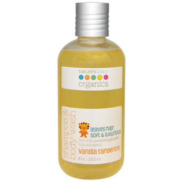Nature's Baby s, Shampoing et nettoyant pour le corps, Vanille Mandarine, 8 oz (236,5 ml)
