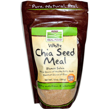 Now Foods, Real Food, White Chia Seed Meal, 10 oz (284 g)