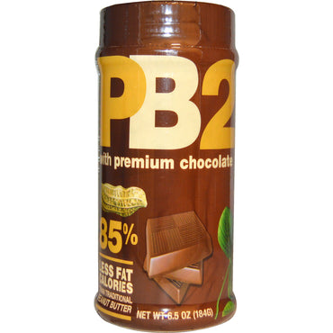 PB2 Foods, PB2, Powdered Peanut Butter with Premium Chocolate, 6.5 oz (184 g)