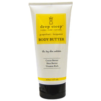 Deep Steep, Body Butter, Grapefruit - Bergamot, 6 fl oz (177 ml)