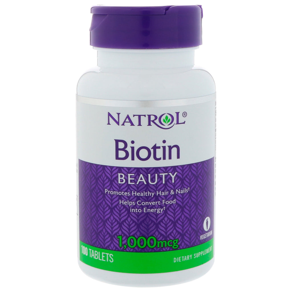 Natrol, Biotina, 1000 mcg, 100 Comprimidos