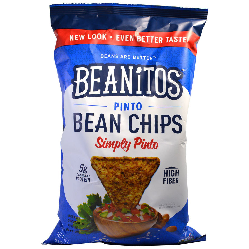 Beanitos, 핀토 콩 칩, Simply Pinto, 170g(6oz)