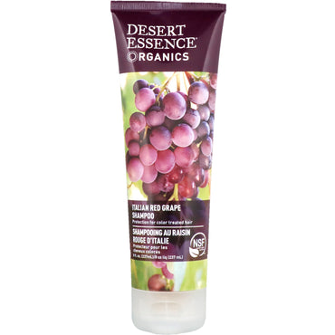 Desert Essence, s, szampon, włoskie czerwone winogrona, 8 uncji (237 ml)